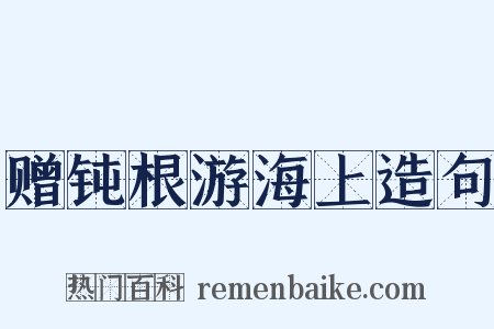 赠钝根游海上造句是什么意思的图片